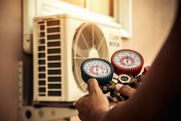 Professional Hvac technician working in Chalmers, IN